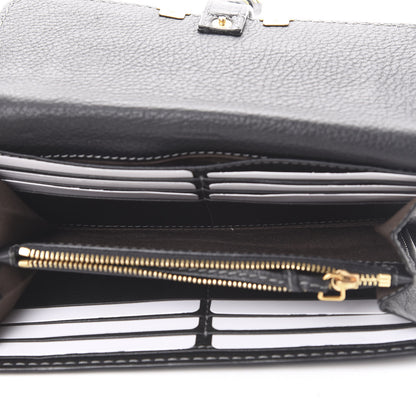Chloe Calfskin Marcie Continental Flap Wallet Black 4 of 10