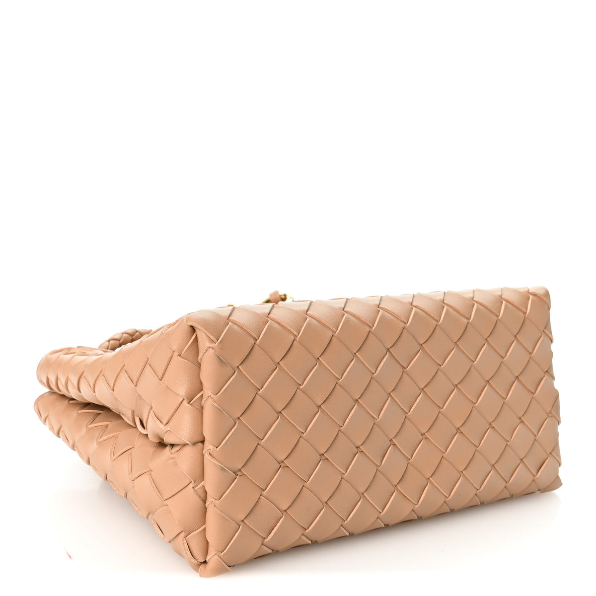 Nappa Intrecciato Small Andiamo Shoulder Bag Biscuit