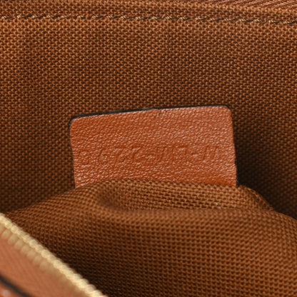 Celine Triomphe Canvas Lambskin Small Pouch Tan 7 of 7