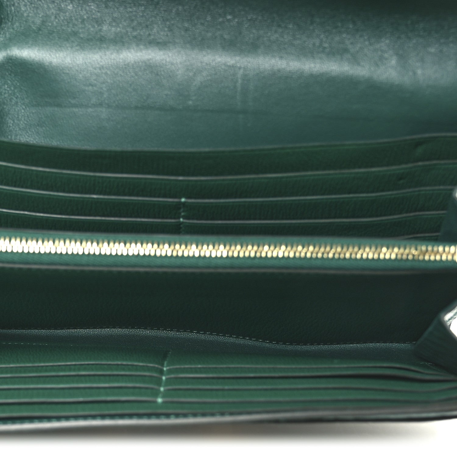 Hermes Shiny Alligator Constance Long Wallet Vert Emeraude 5 of 10