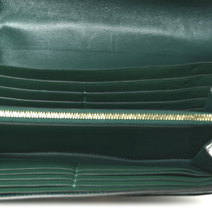 Hermes Shiny Alligator Constance Long Wallet Vert Emeraude 5 of 10