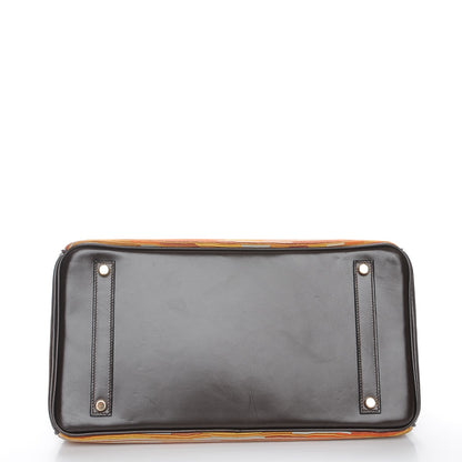 Hermes Box Vibrato Birkin 35 Chocolate 5 of 24