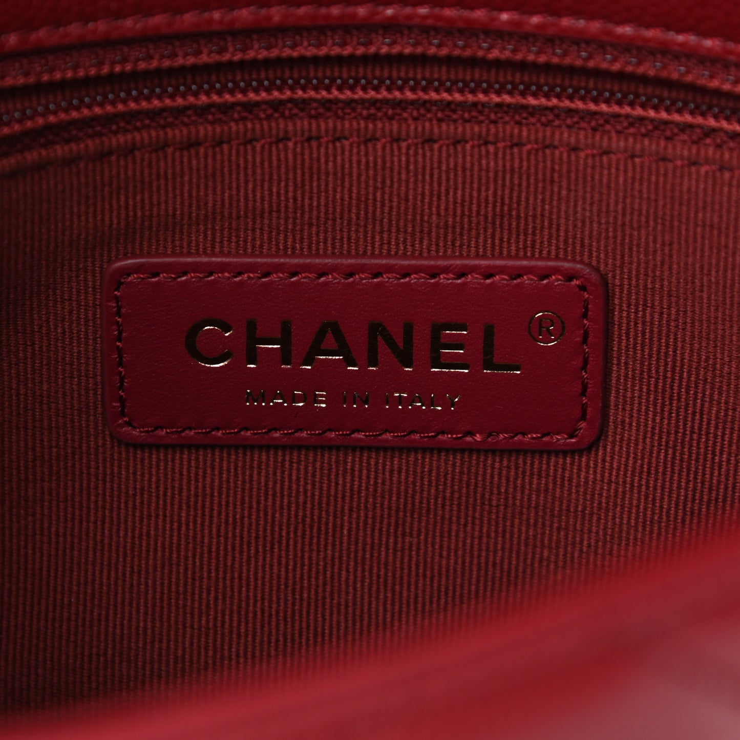 Caviar Quilted Small Twist Your Buttons Flap Burgundy