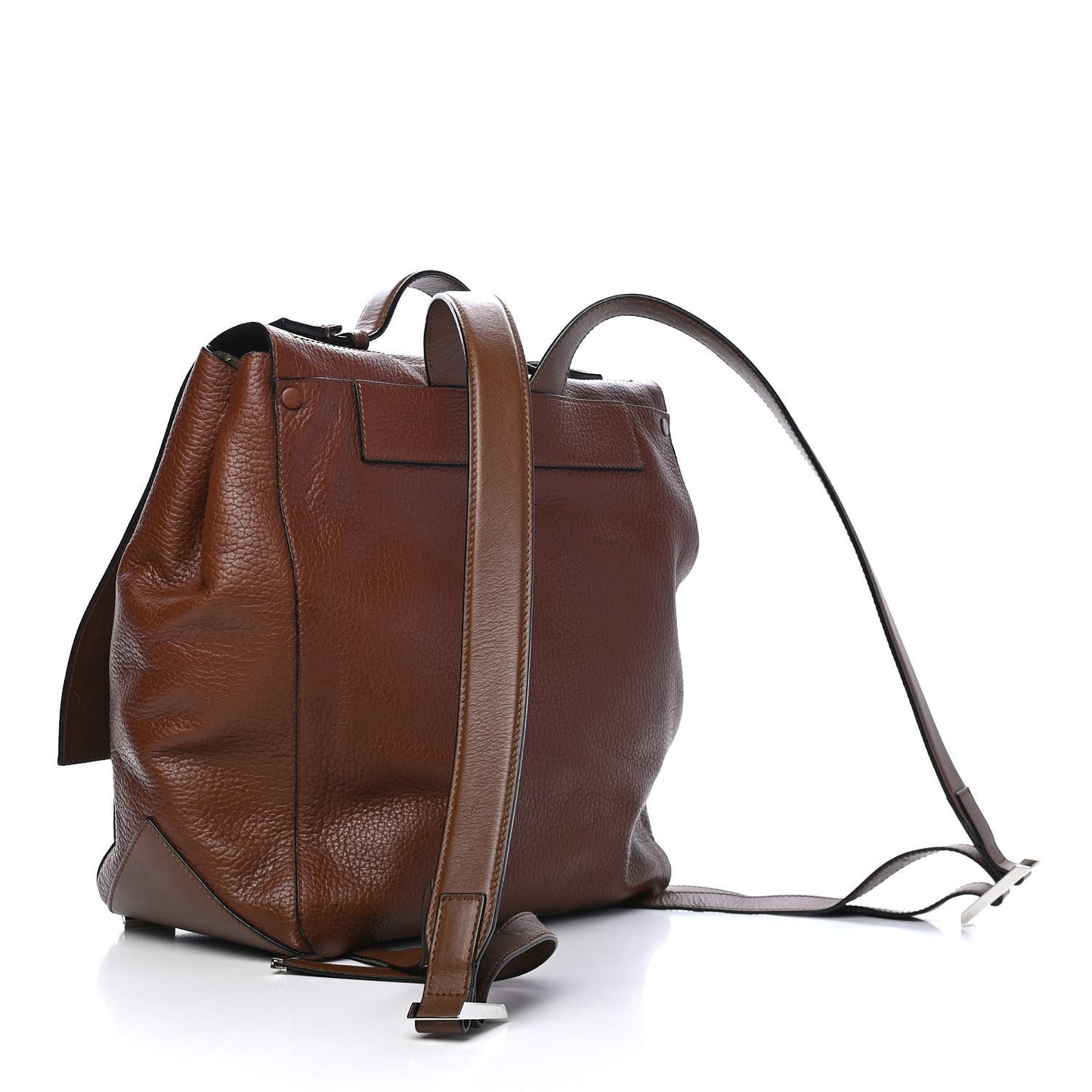 Calfskin Large PS Courier Backpack Hazelnut