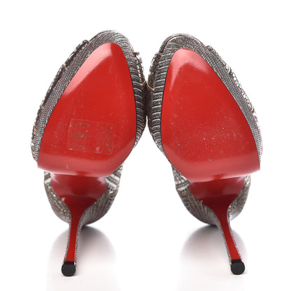 Christian Louboutin Glitter Specchio Torsatou 150 Pumps 35.5 Antic Silver 5 of 9
