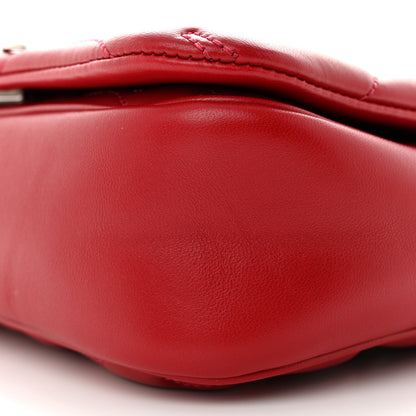 Alexander McQueen Lambskin Quilted Small The Seal Chain Shoulder Bag Blood Red 9 of 10