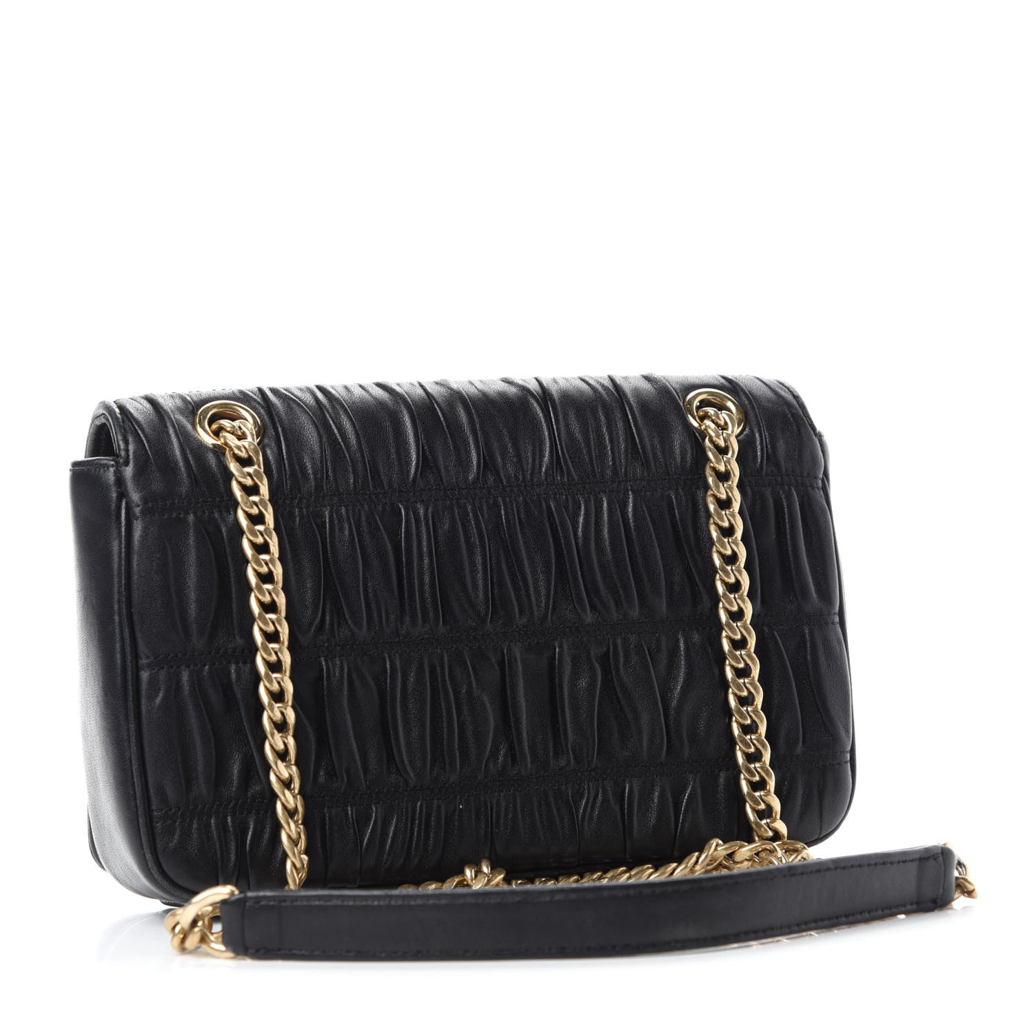 Prada Nappa Gaufre Flap Black 3 of 12