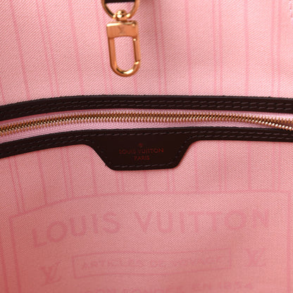 Louis Vuitton Damier Ebene Neo Neverfull MM Rose Ballerine 8 of 10