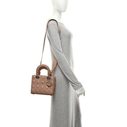 Christian Dior Lambskin Cannage Small My ABCDior Lady Dior Fard 2 of 10