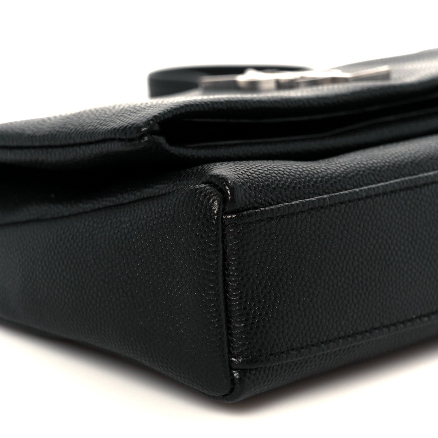 Saint Laurent Grain De Poudre Monogram Toy West Hollywood Fold-Over Bag Black 10 of 12