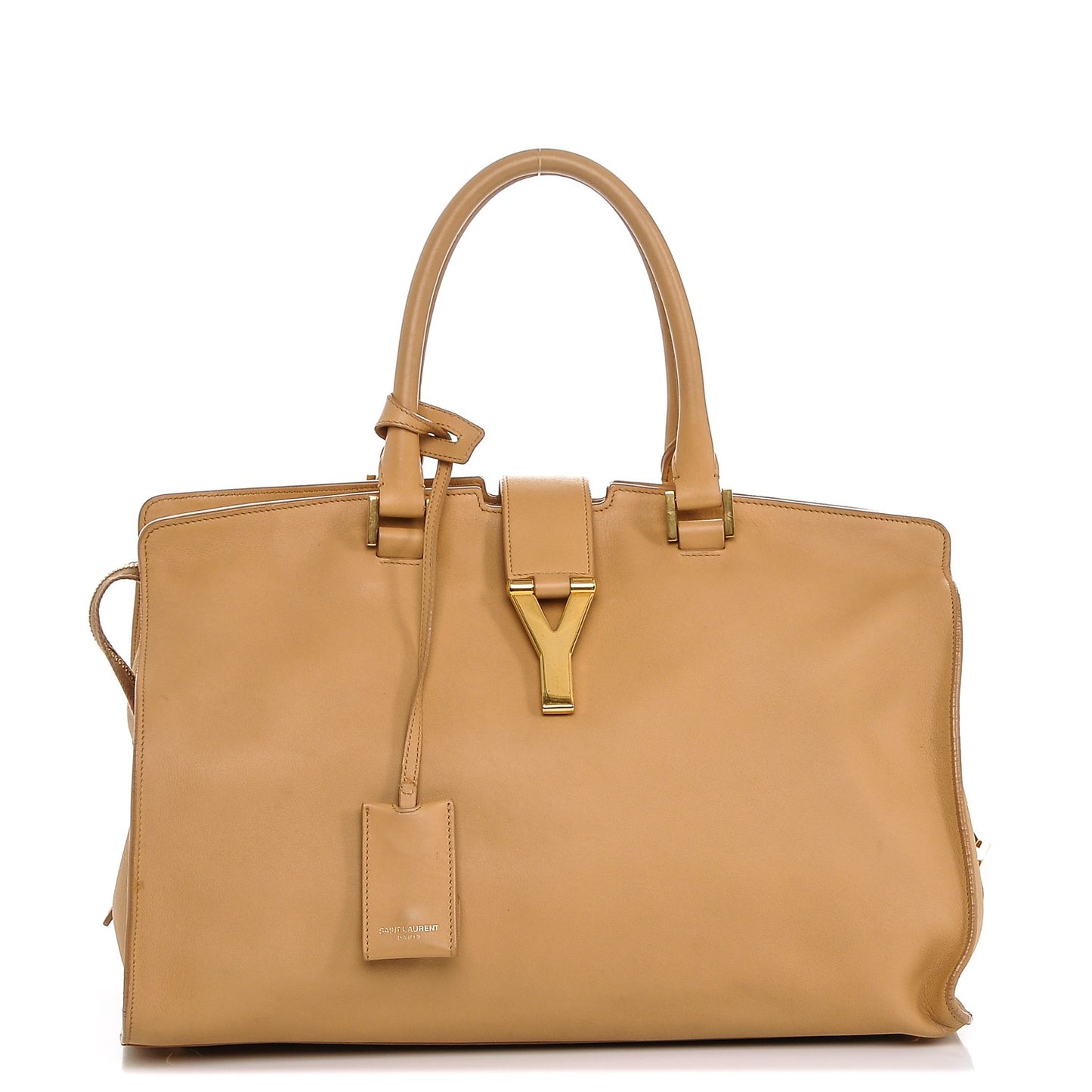 Calfskin Medium Classic Y Cabas Light Beige