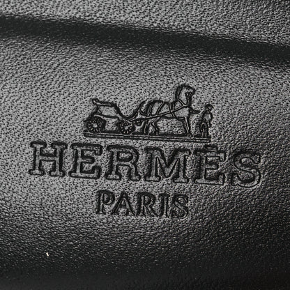 Hermes Calfskin Astrologie Bandana Oran Sandals 38 Black White 10 of 12