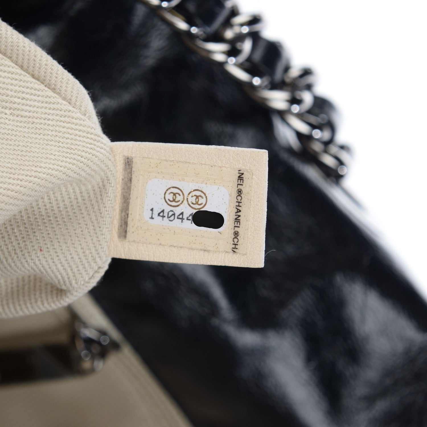 Chanel Glazed Goatskin Double Stitch Flap Black 6 of 7