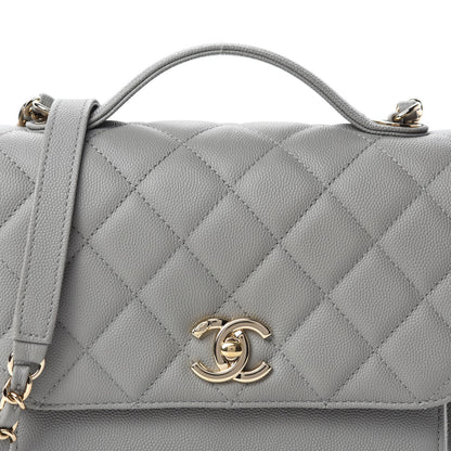 Chanel Caviar Quilted Small Business Affinity Flap Grey 12 of 13