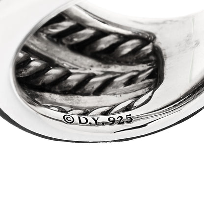 David Yurman Sterling Silver 18mm Wide Crossover Cable Ring 50 5.5 5 of 5