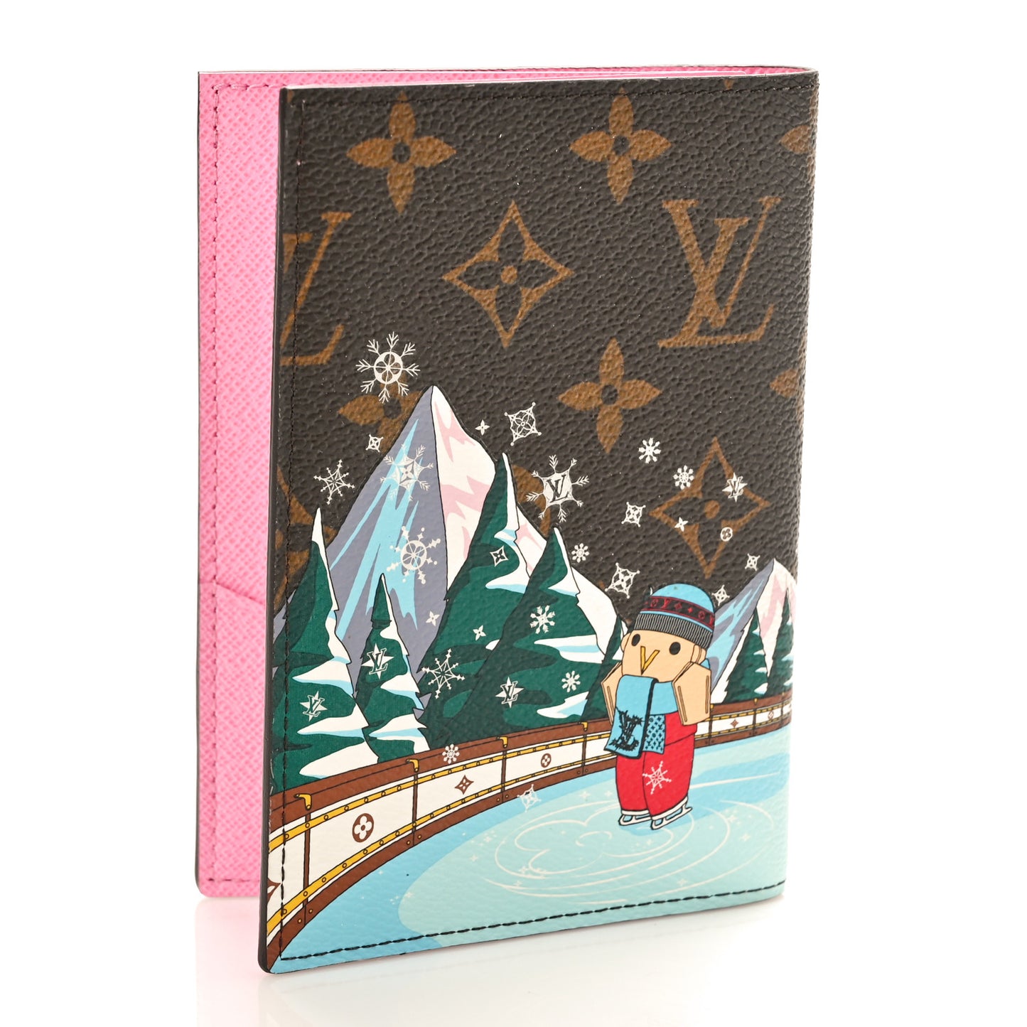 Monogram 2023 Christmas Animation Alpine Passport Cover Pink