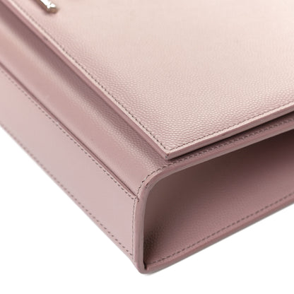 Saint Laurent Grain De Poudre Medium Classic Monogram Kate Satchel Marble Pink 10 of 11