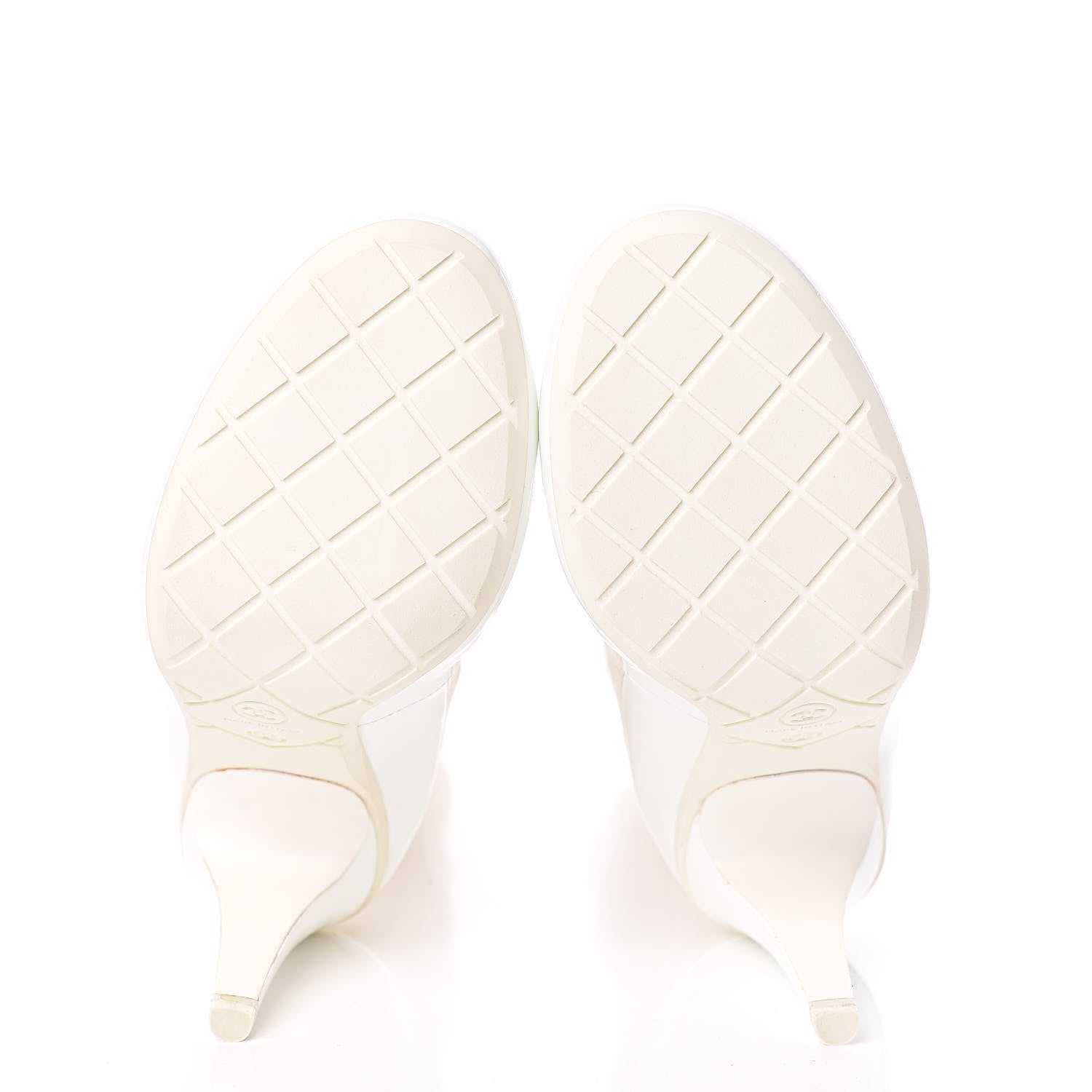 Chanel Patent Knit Sock Boots 38 White 7 of 10