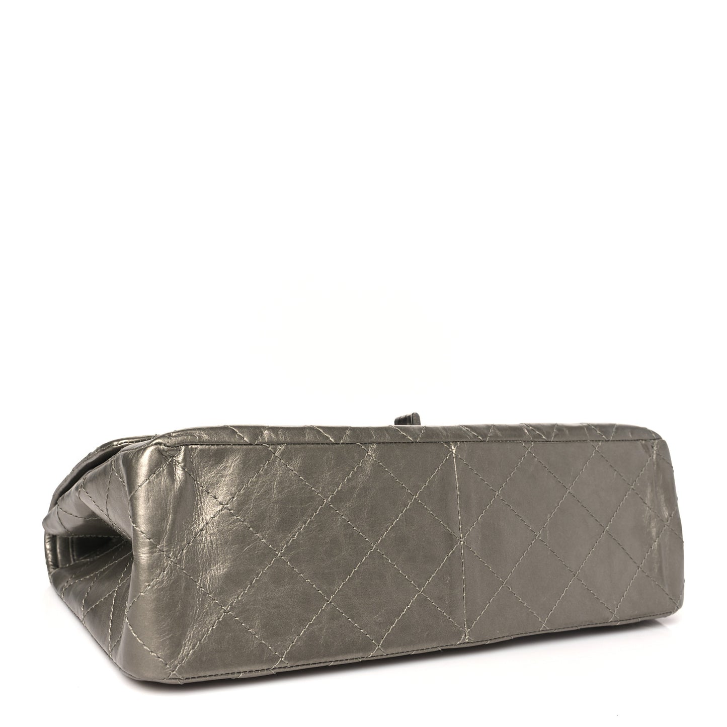 Metallic Aged Calfskin Quilted 2.55 Reissue 227 Flap Light Gold