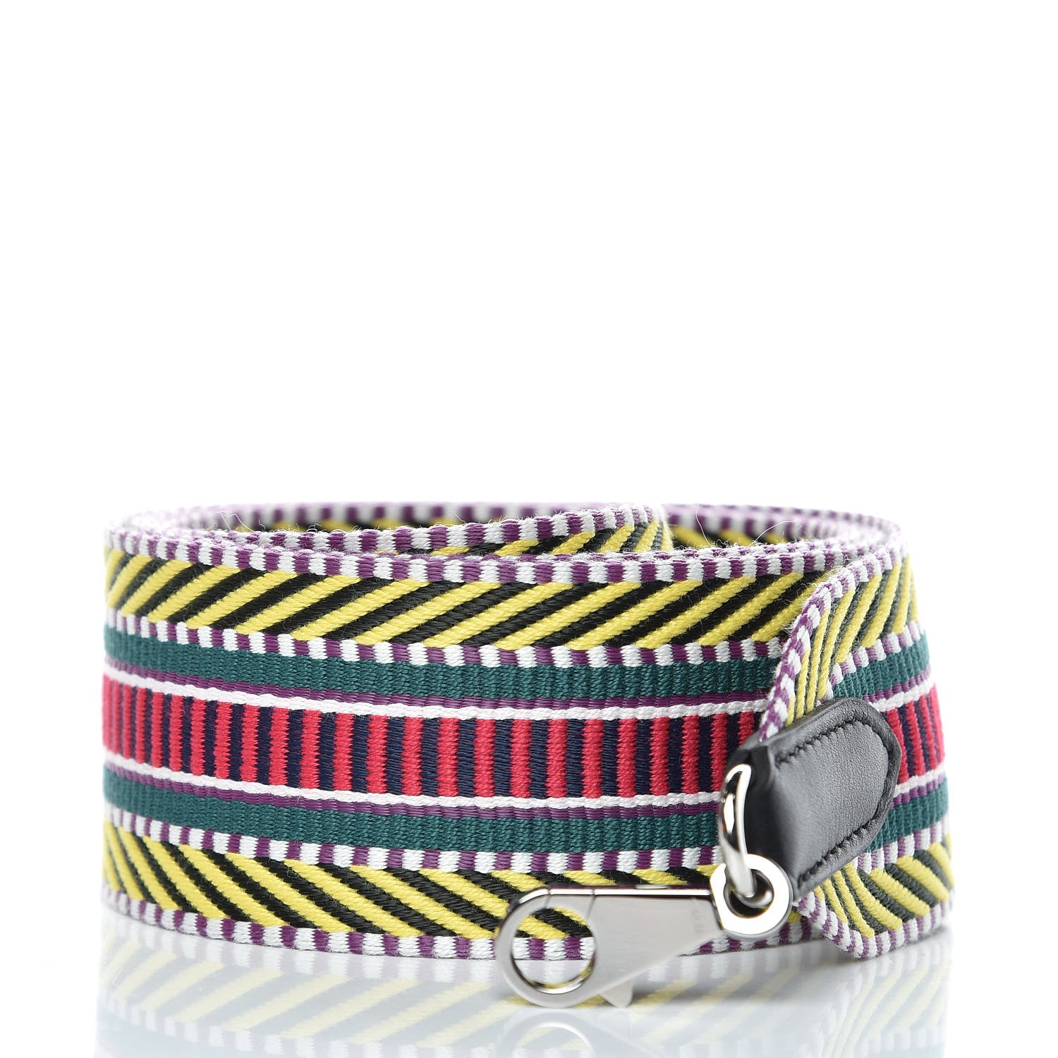 Hermes Toile Swift 50mm Sangle Cavale Shoulder Strap Multicolor Black 1 of 4
