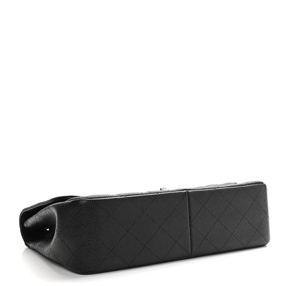Chanel Caviar Quilted Jumbo Single Flap Black 4 of 11