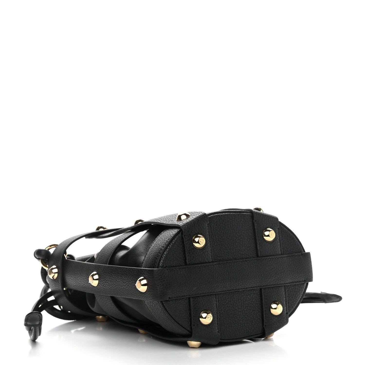 Salvatore Ferragamo Calfskin Cage Bag Black 4 of 10