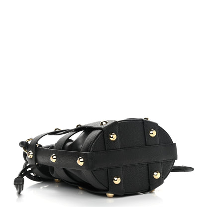 Salvatore Ferragamo Calfskin Cage Bag Black 4 of 10