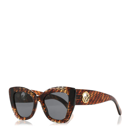 Fendi Acetate F is Fendi FF 51mm Cat Eye Sunglasses 0327/S Tortoise Camouflage 1 of 7