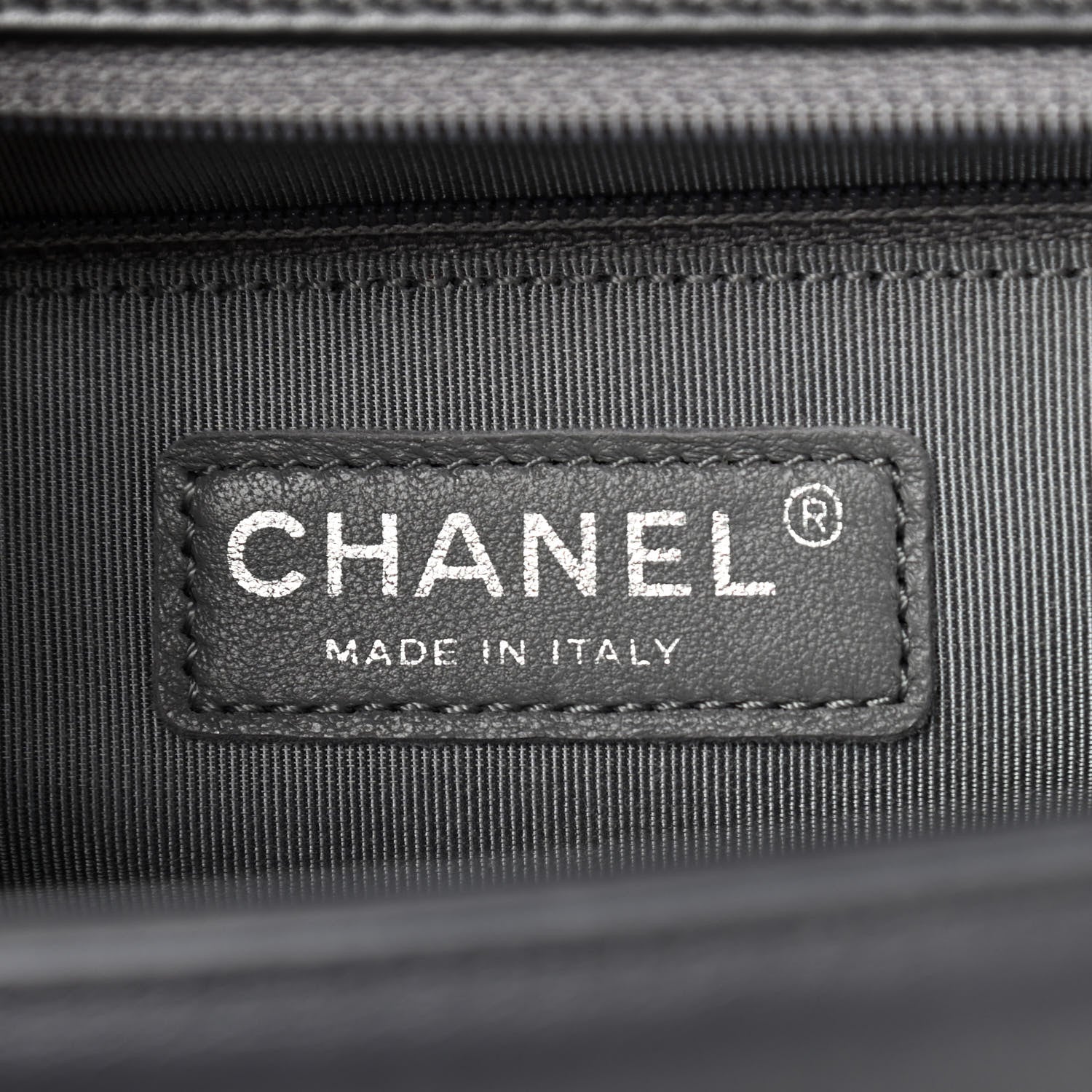 Chanel Metallic Lambskin Quilted New Medium Boy Flap Dark Silver 6 of 10