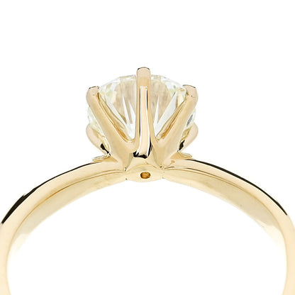 Parker & West by FASHIONPHILE 18K Yellow Gold Diamond 1.24ct Solitaire Engagement Ring 53 6.25 8 of 10