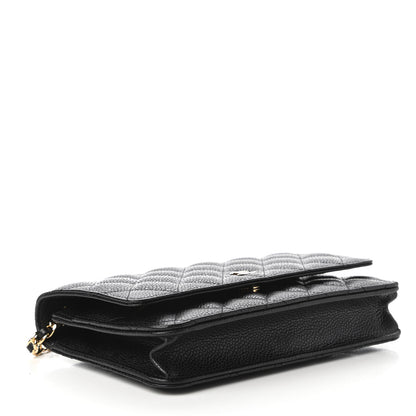 Chanel Caviar Quilted Wallet On Chain WOC Black 4 of 12