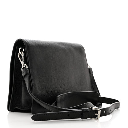 Prada Glace Calf Shoulder Bag Black 3 of 10