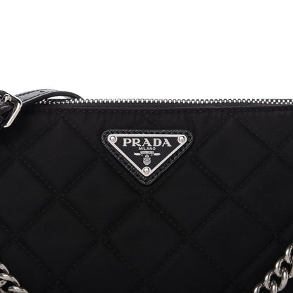 Prada Nylon Tessuto Impuntu Quilted Crossbody Bag Black 10 of 10