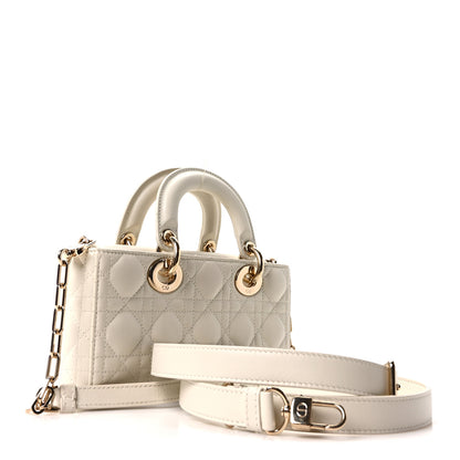 Christian Dior Lambskin Cannage Small Lady D-Joy Latte 3 of 11