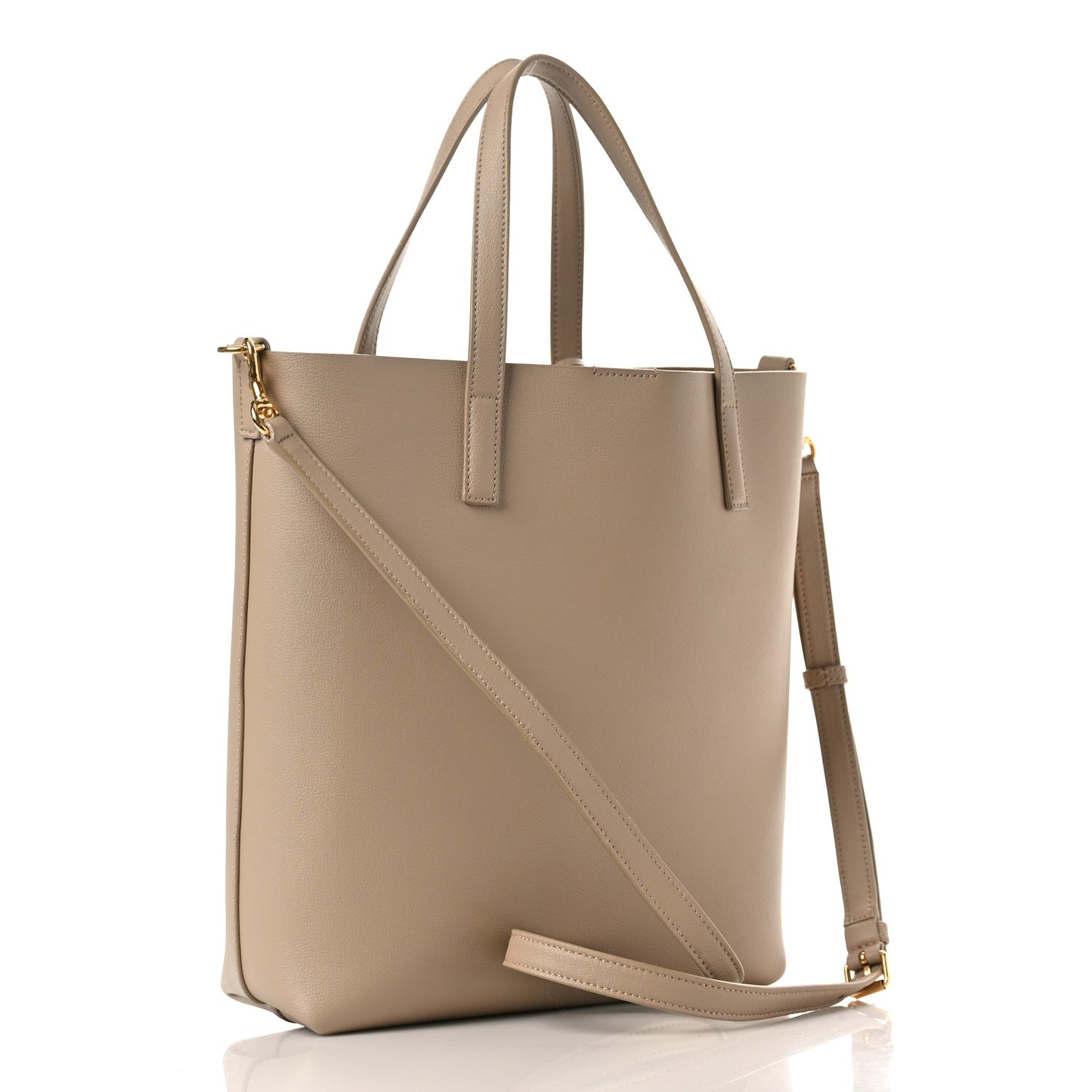 Calfskin Toy Shopping Tote Nude Powder