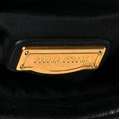 Miu Miu Nappa Matelasse Lux Top Handle Satchel Black 6 of 10