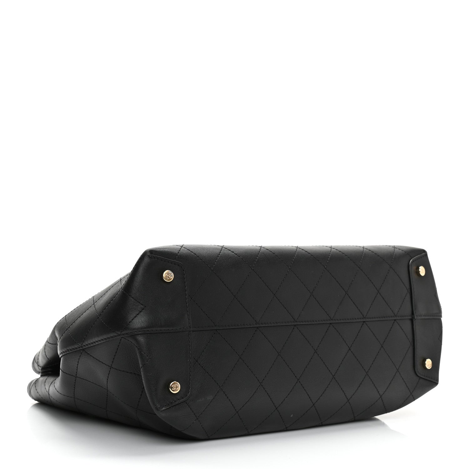 Chanel Calfskin Large Serial Shopper Tote Black 4 of 14