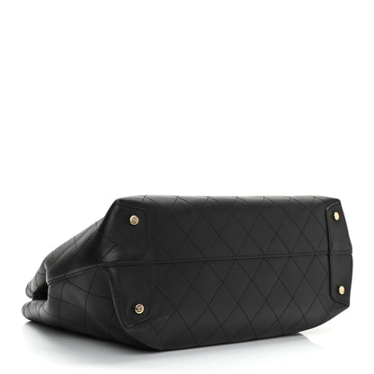 Chanel Calfskin Large Serial Shopper Tote Black 4 of 14