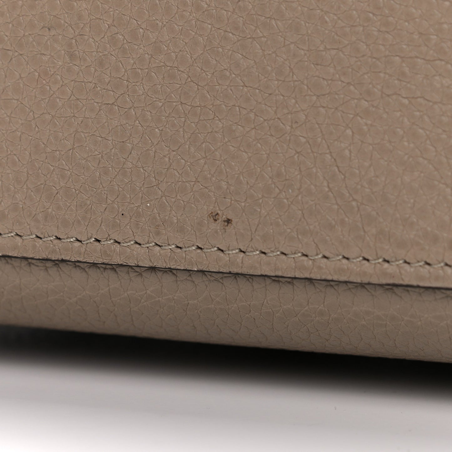 Drummed Calfskin Nano Luggage Dune