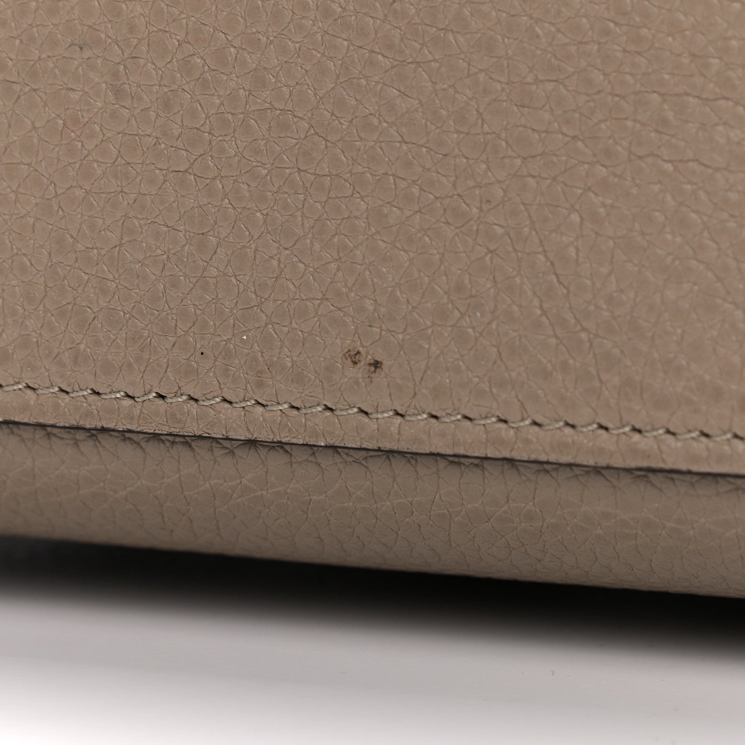 Celine Drummed Calfskin Nano Luggage Dune 14 of 19