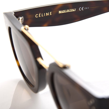 Celine Acetate Bridge Sunglasses CL41077/S Dark Havana 5 of 6