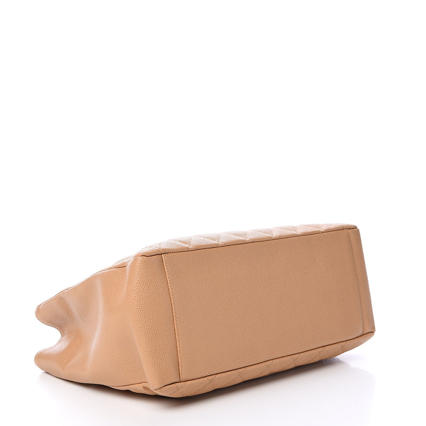 Caviar Quilted Grand Shopping Tote GST Beige Clair