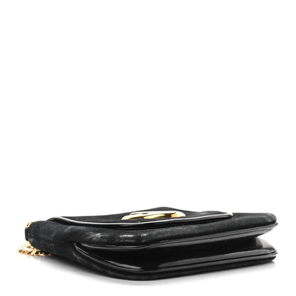 Gucci Suede Small 1973 Chain Shoulder Bag Black 4 of 13