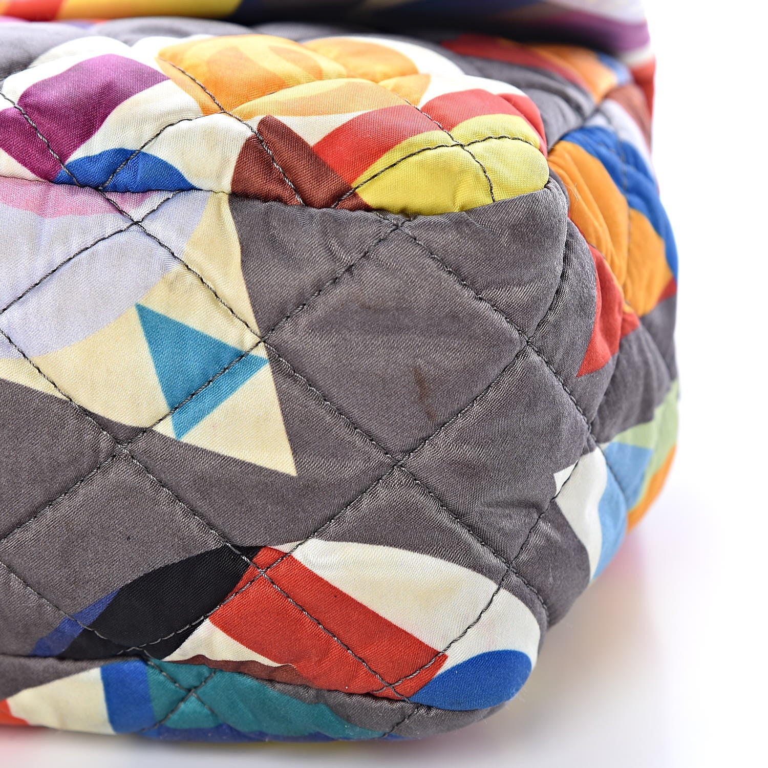Chanel Nylon Printed Medium Coco Color Flap Multicolor 12 of 13