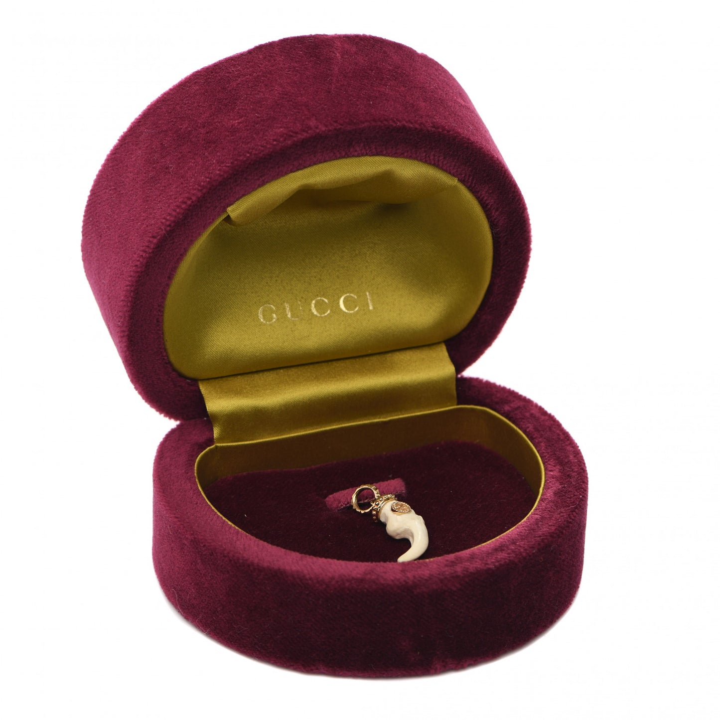 18K Yellow Gold Bone Tooth Charm