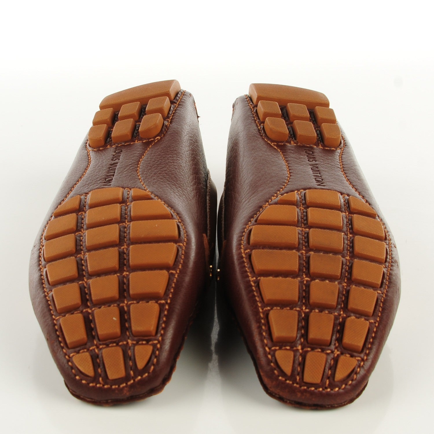 Louis Vuitton Calfskin Oxford Loafers 36 Brown 5 of 9