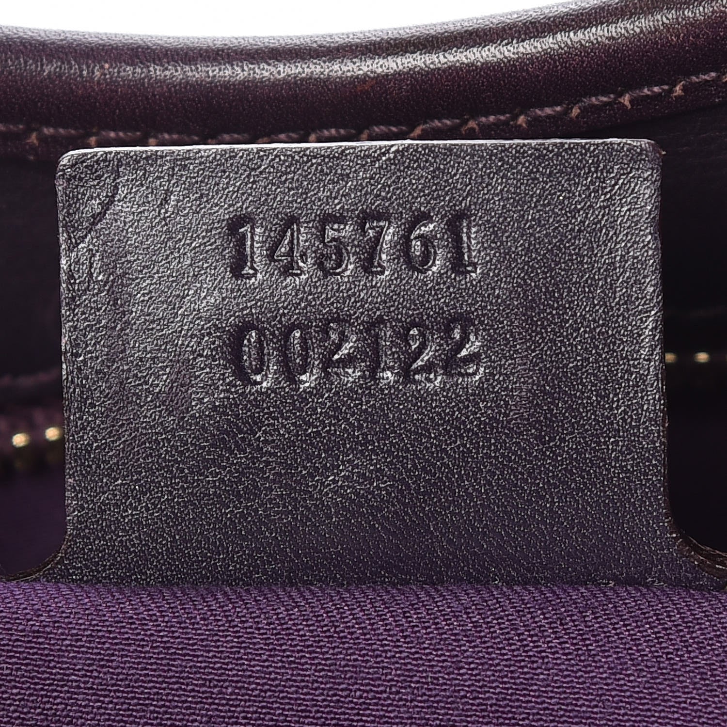 Gucci Calfskin Horsebit Embossed Shoulder Bag Purple 9 of 23