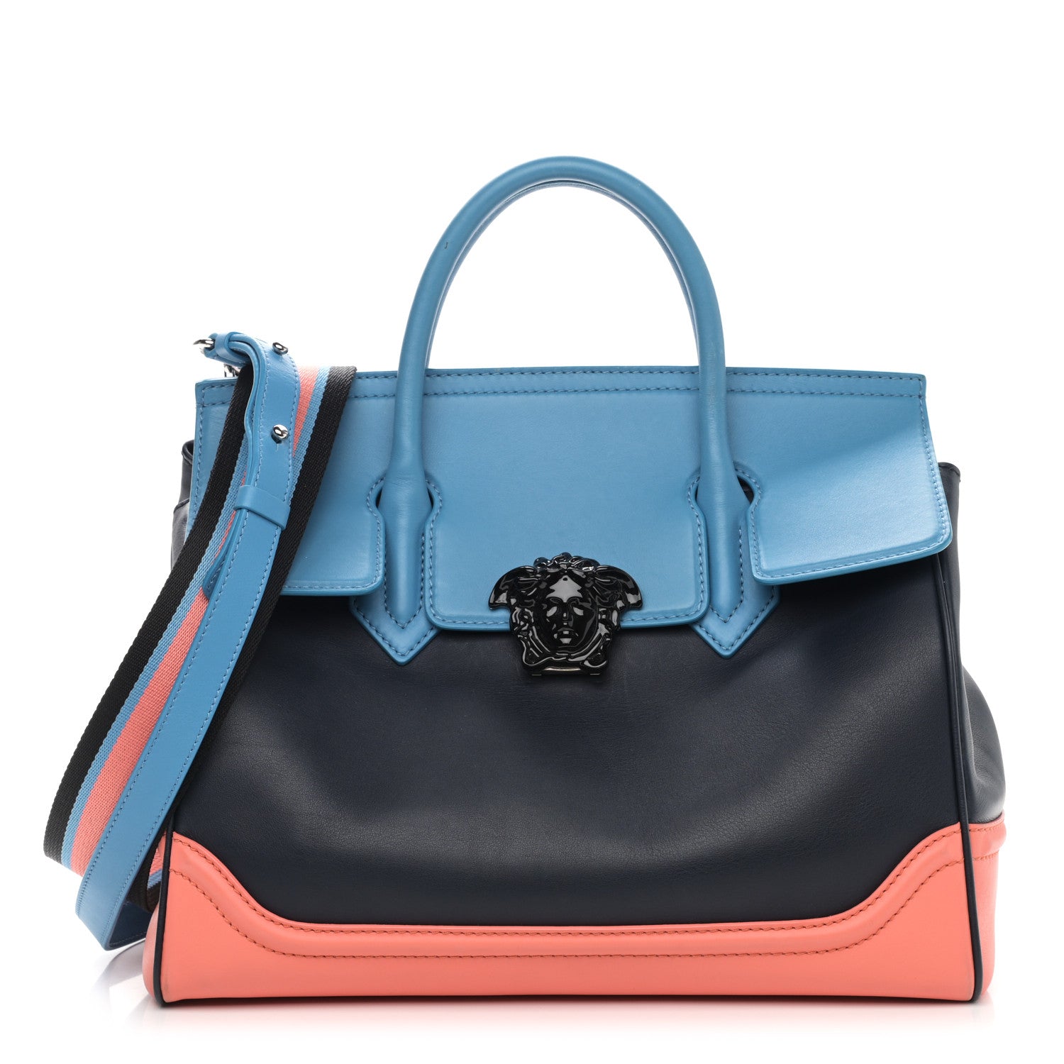 Versace Calfskin Large Palazzo Empire Bag Multicolor 1 of 15