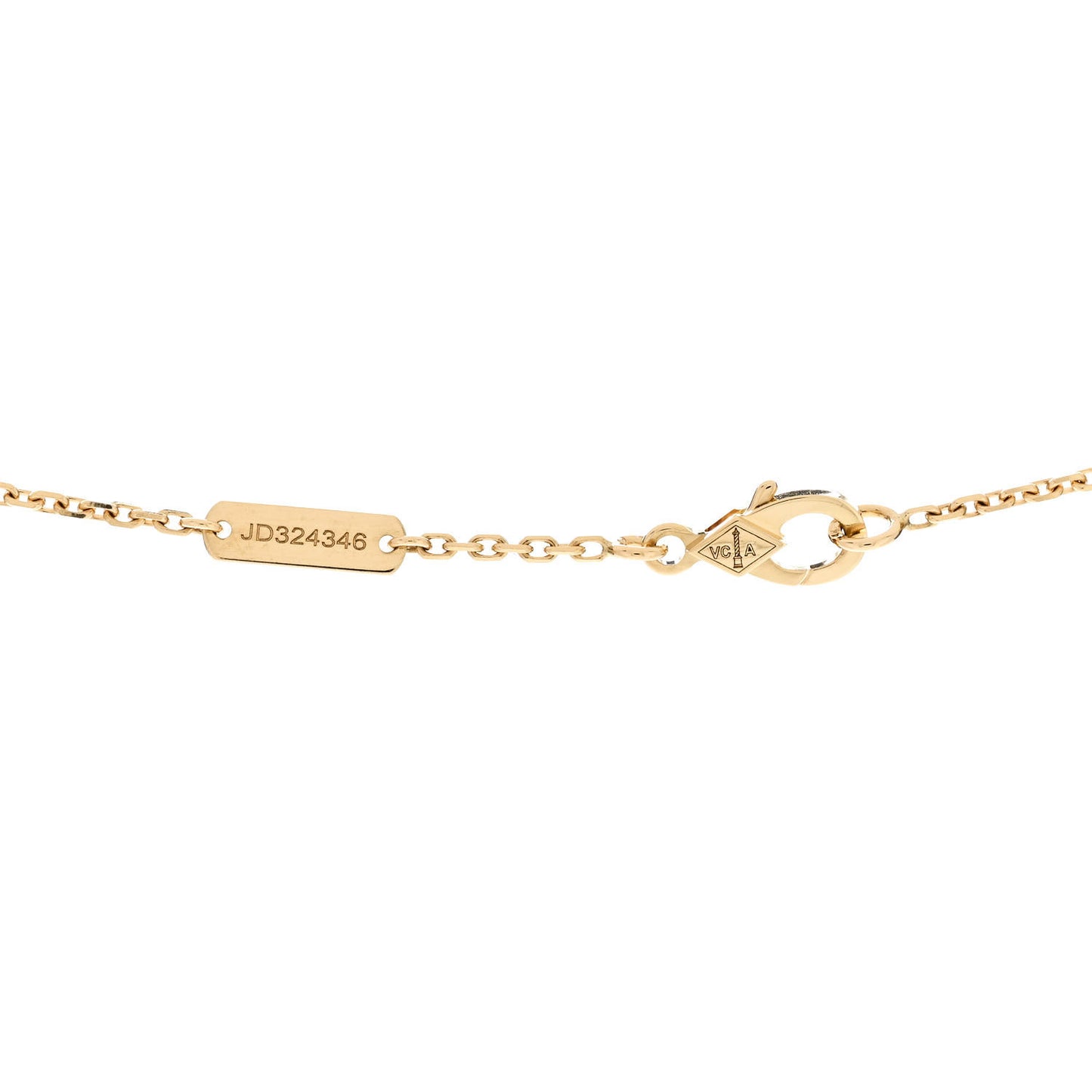 18K Yellow Gold Vintage Alhambra Pendant Necklace