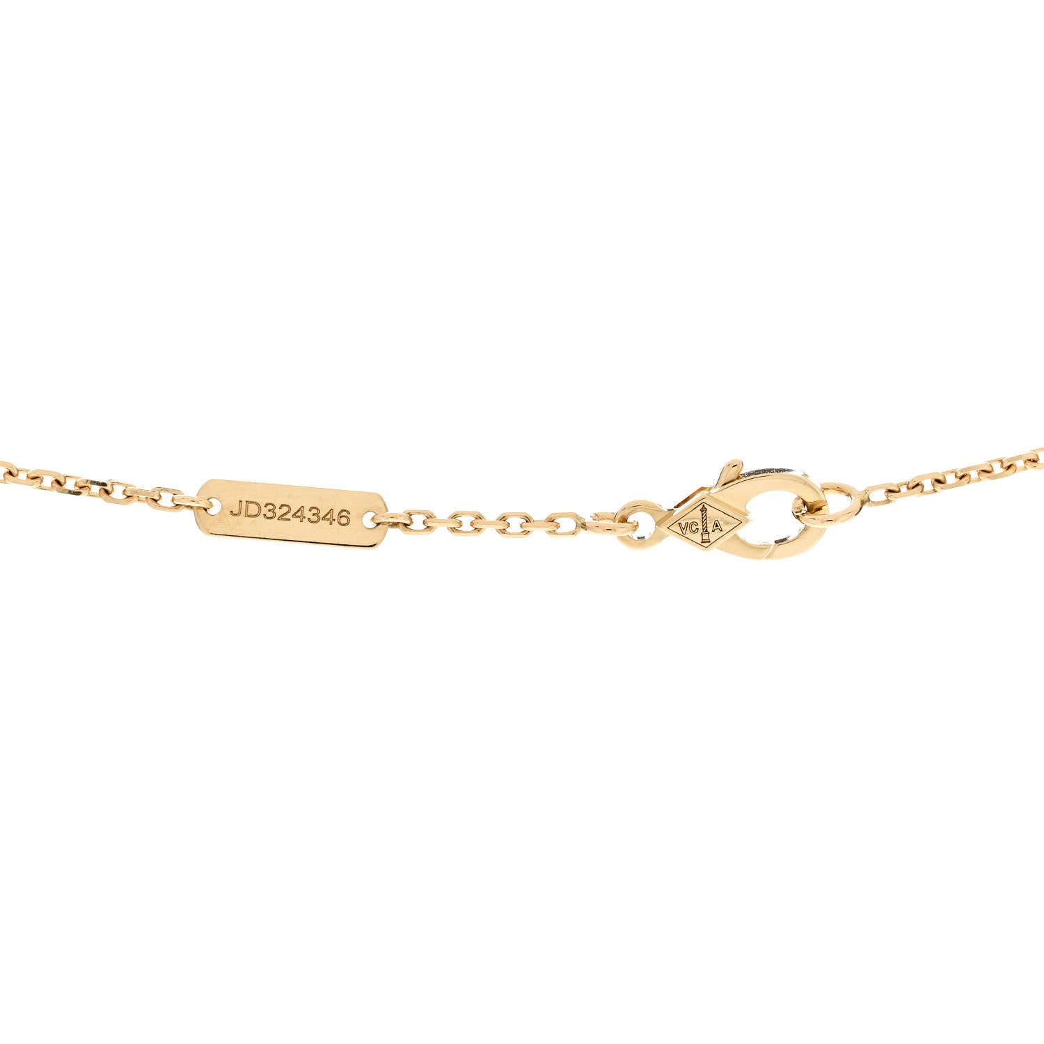 Van Cleef & Arpels 18K Yellow Gold Vintage Alhambra Pendant Necklace 5 of 5